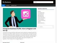Tablet Screenshot of mybusiness.org